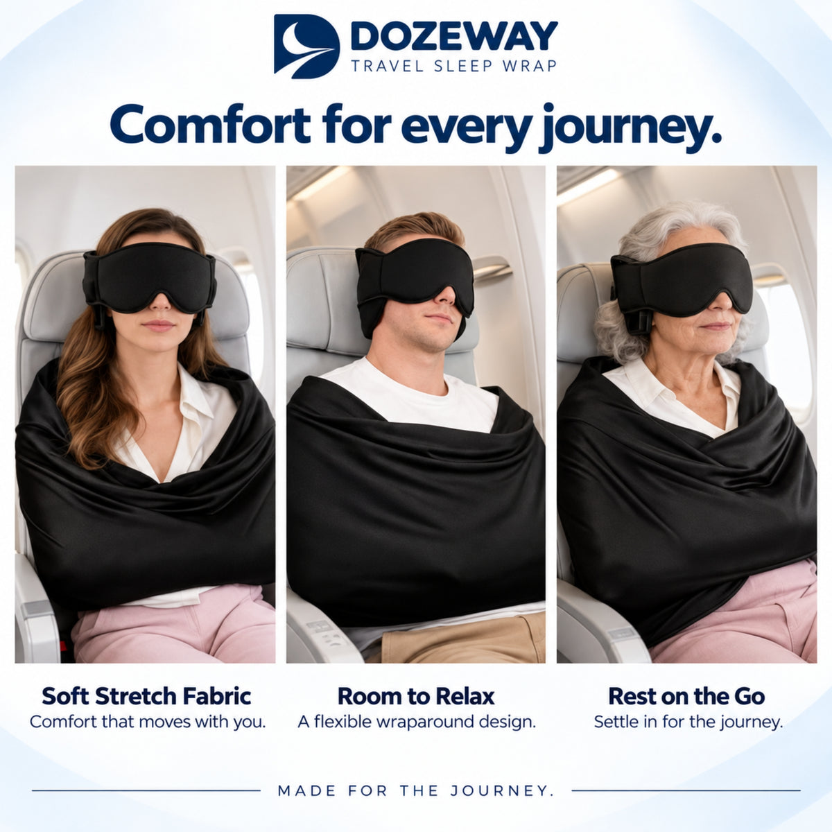 DOZEWAY™  First Class 3-in-1 Travel Sleep Set