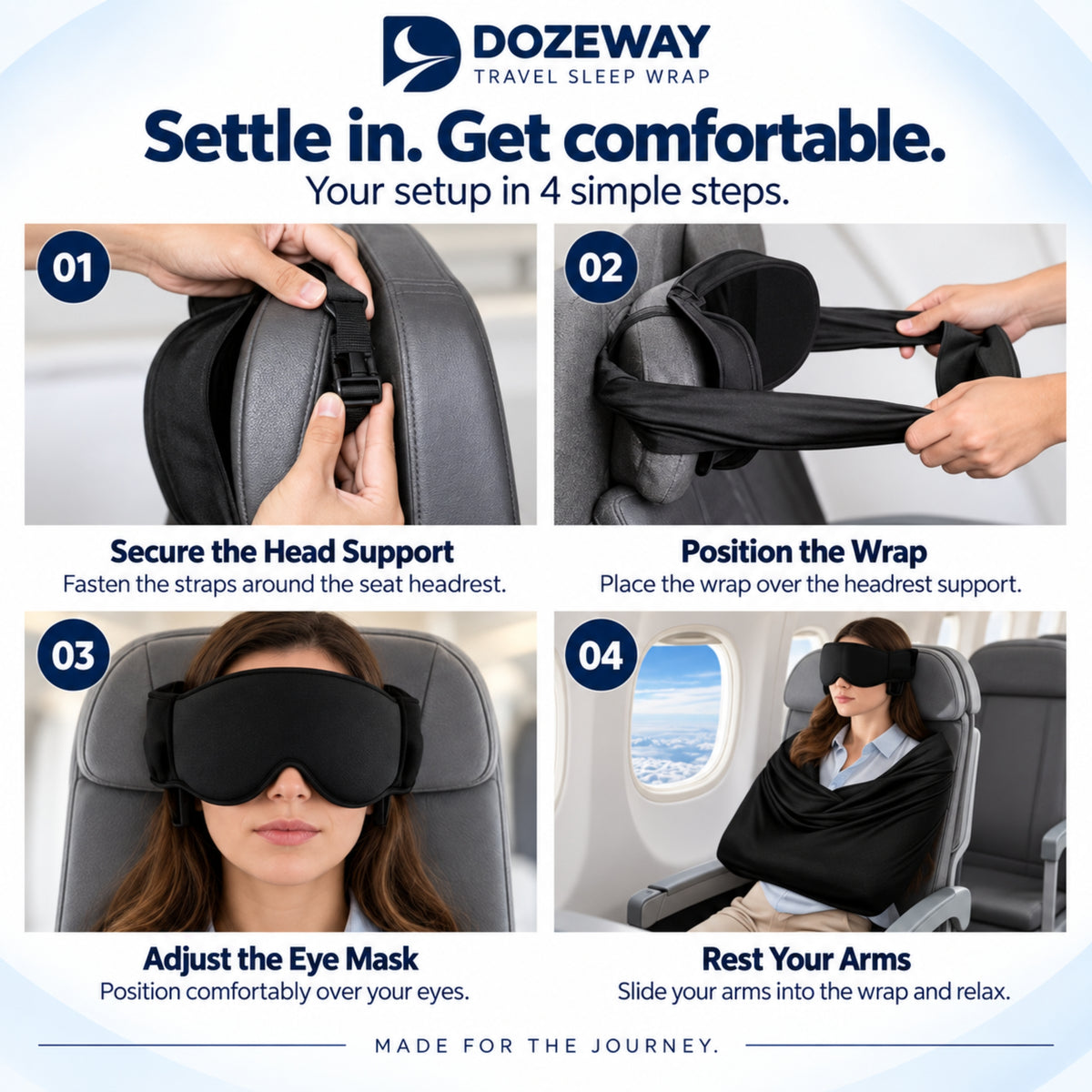 DOZEWAY™  First Class 3-in-1 Travel Sleep Set